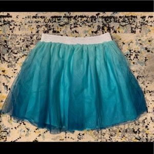 Ombré TuTu - teal with silver waist